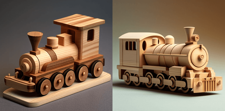 Wooden Toy Train (Two Classic Designs)
