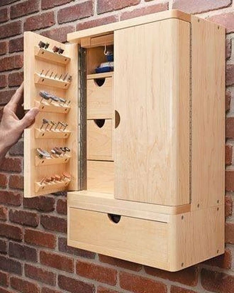 Wall-Mounted Tool Cabinet